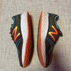 multicolored New Balance sneakers